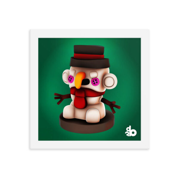 Poster con cornice Snowman