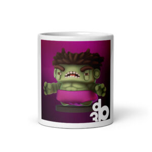 Tazza bianca lucida Hulk