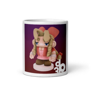 Tazza bianca lucida Aerith