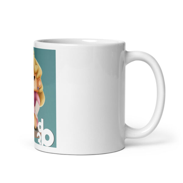 Tazza bianca lucida Princess Peach - immagine 2