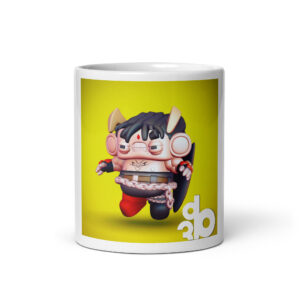 Tazza bianca lucida Devil Jin